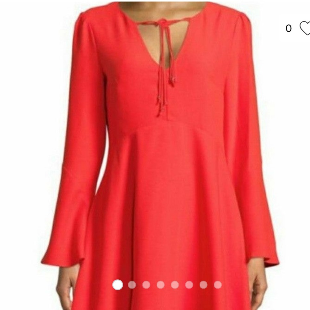 Sam Edelman Coral Bell Sleeve Dress NWT